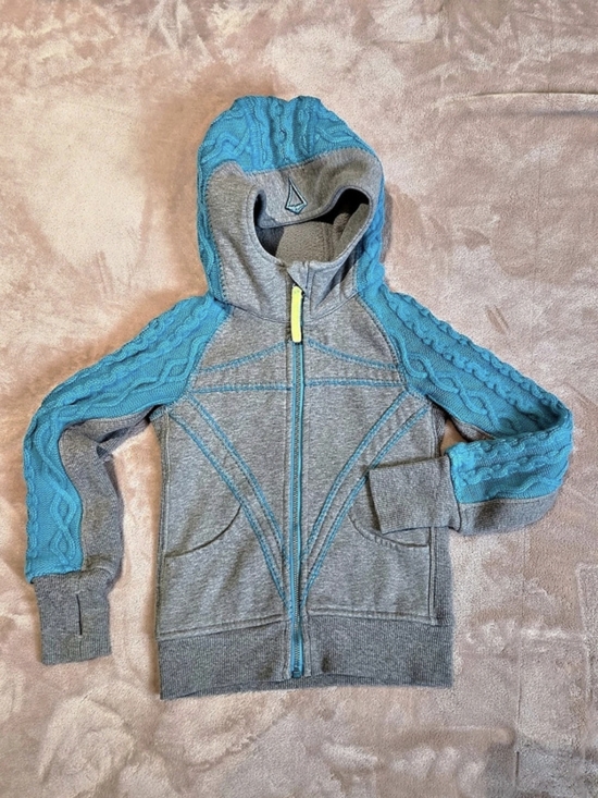 Ivivva Other - Size 6 Ivivva By Lululemon Girl's Thick Knit Remix Full-zip Hoodie.
